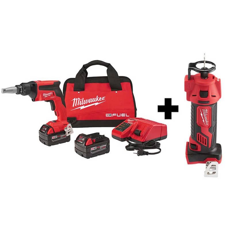 Milwaukee M18 FUEL 18V Lithium-Ion Brushless Cordless Drywall Screw Gun XC Kit con Herramienta Cortadora M18 - 2866-22-2627-20

Milwaukee M18 FUEL 18V, pistola para tornillos inalámbrica y sin escobillas para paneles de yeso con kit XC con herramienta M18 para recortar - 2866-22-2627-20.