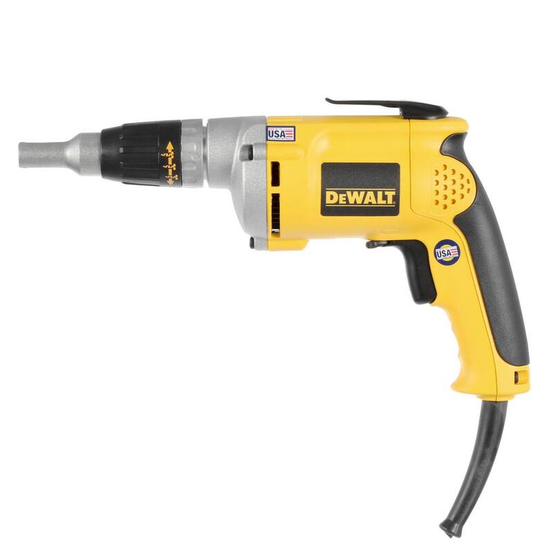 Atornillador de paneles de yeso de velocidad variable y reversible con cable DEWALT de 6.3 amperes - DW272.