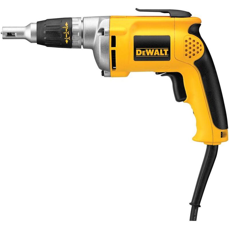 Atornillador de paneles de yeso de velocidad variable y reversible con cable DEWALT de 6.3 amperes - DW272.