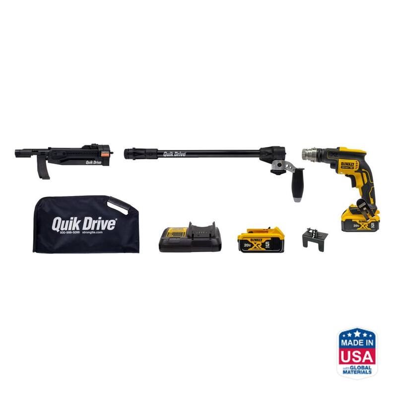 Sistema de Instalación para Decks PRO300S Inalámbrico de Simpson Strong-Tie a 2500 RPM con Motor Atornillador DeWalt - PRO300SG2DC2K