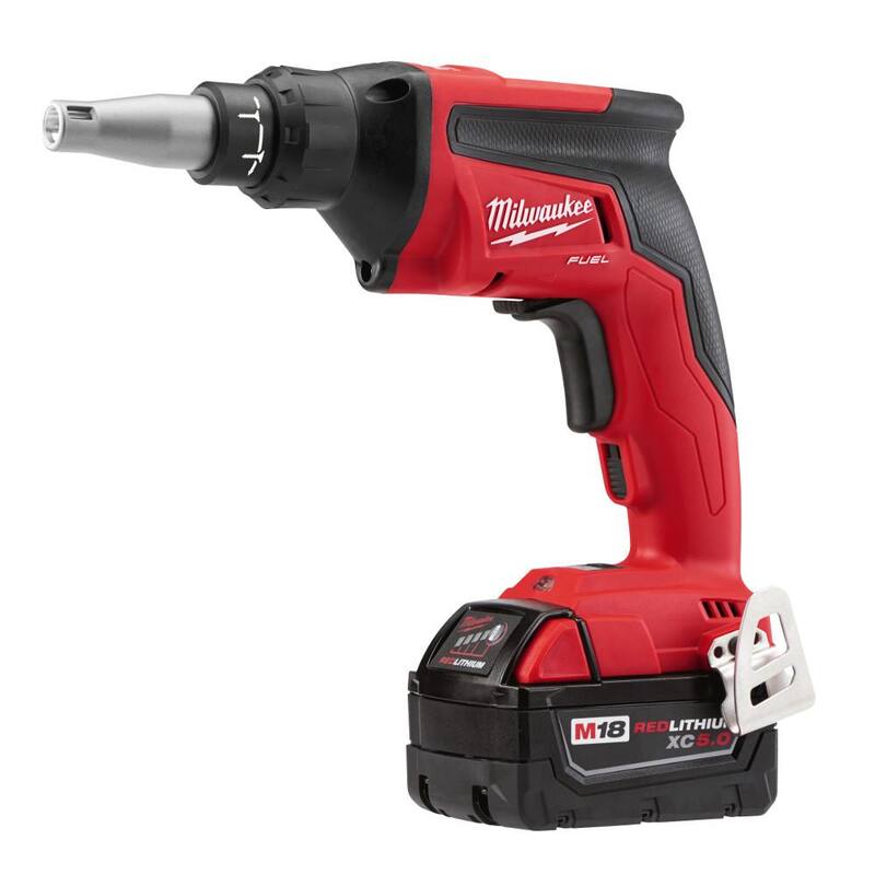 Milwaukee M18 FUEL 18V Lithium-Ion Brushless Cordless Drywall Screw Gun XC Kit with Collated Screw Gun Attachment - 2866-22-49-20-0001 

Taladro Inalámbrico Milwaukee M18 FUEL 18V de Ion de Litio sin Escobillas para Tablaroca con Accesorio de Taladro de Tornillos Colacionados XC - 2866-22-49-20-0001