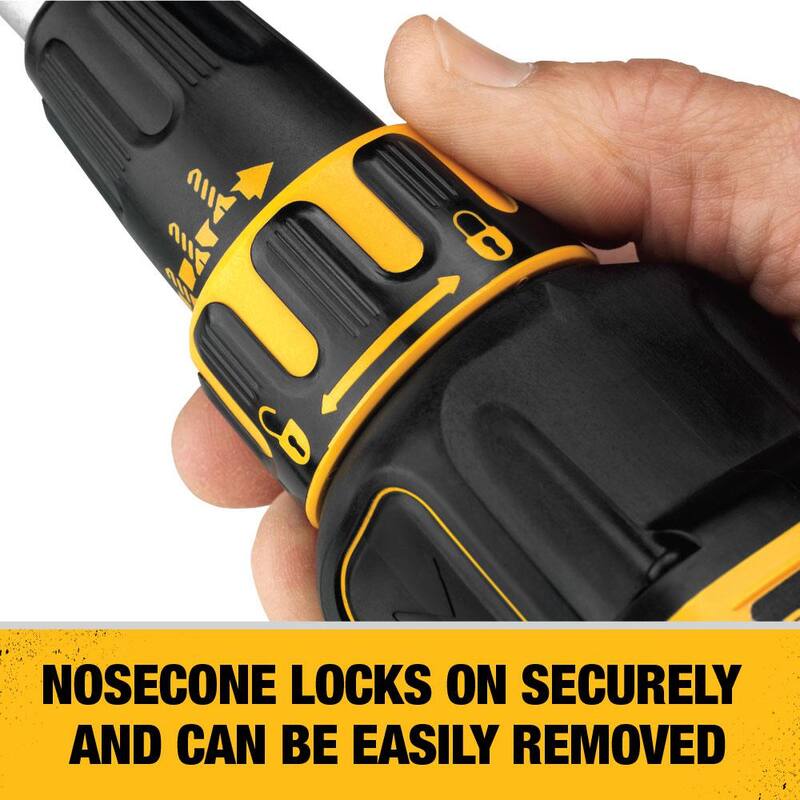 DEWALT 20V MAX XR Destornillador inalámbrico para tablarroca sin escobillas con adaptador para tornillos para tablarroca en avance (Herramienta únicamente) - DCF620D2DCF6202