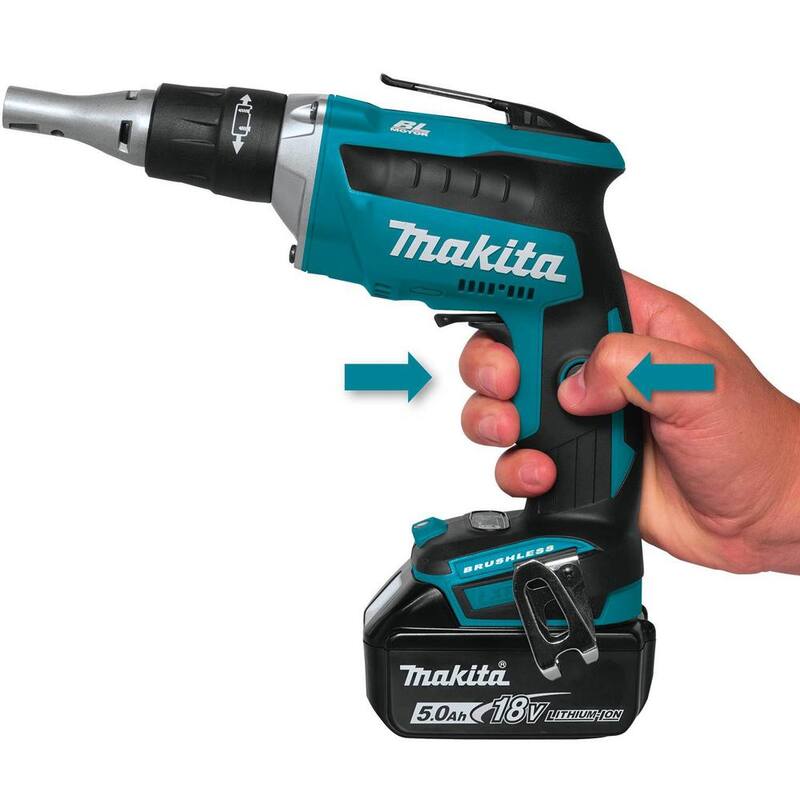 Kit combo Makita 18V LXT de iones de litio inalámbrico de 2 piezas (atornillador de paneles de yeso sin escobillas/herramienta de corte) de 5.0Ah - XT255T