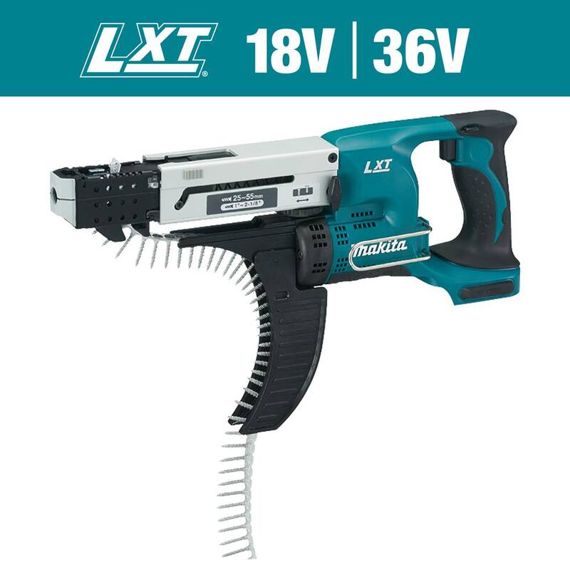 Atornillador automático inalámbrico Makita 18V LXT de iones de litio (Herramienta solamente) - XRF02Z