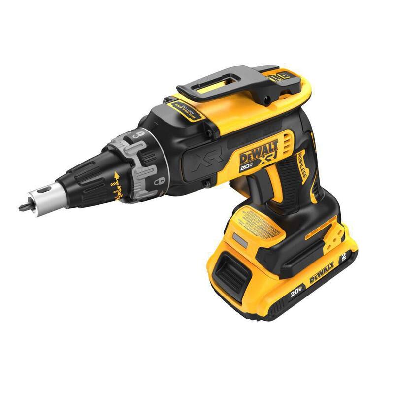 Kit de atornillador inalámbrico sin escobillas DEWALT 20V MAX con (2) baterías de 2.0Ah, cargador y bolsa para herramientas - DCF630D2