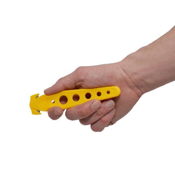 Westcott Saber-Safety Cutter, Yellow, PK50 Safety Blade, 50 PK - 17423