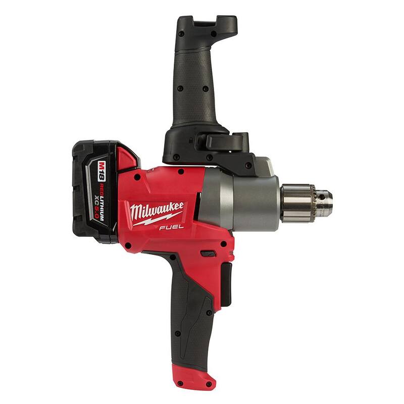Kit de Pistola Atornilladora Inalámbrica de Yeso Seco Milwaukee M18 FUEL 18V Lithium-Ion Brushless con Mezcladora de Lodo M18 FUEL 1/2 pulg. - 2866-22-2810-20