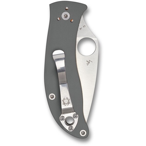 Spyderco 2024 Spyderco Alcyone G-10 Gray Cts Bd1 Plain - SPY-C222GPGY