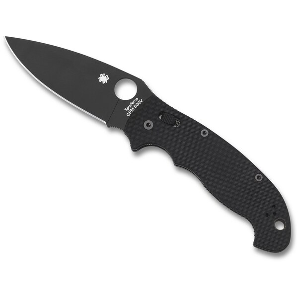 Spyderco 2024 Spyderco Manix 2 Xl G-10 Black Black Blade Plain - SPY-C95GPBBK2