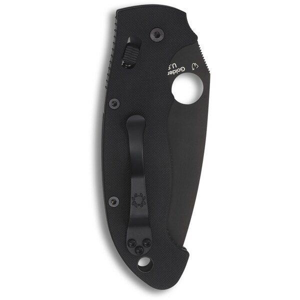 Spyderco 2024 Spyderco Manix 2 Xl G-10 Black Black Blade Plain - SPY-C95GPBBK2