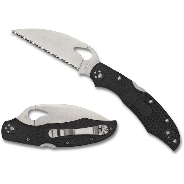 Spyderco 2023 Spyderco Reveal 9, Cara Cara 2 Wharncliffe, Serrated Edge - SPY-BY03SBKWC2