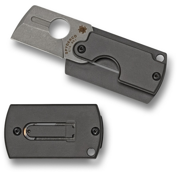 Spyderco 2023 Spyderco Dog Tag Folder Gen4 Aluminum Slip Joint Plain - SPY-C188ALP