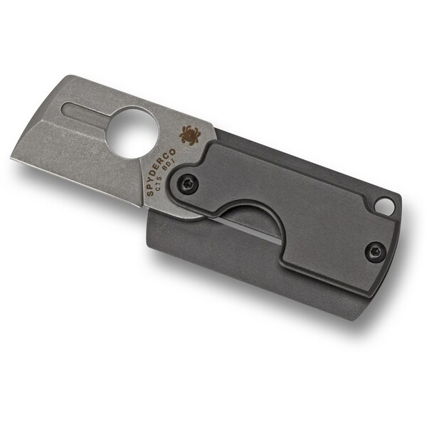 Spyderco 2023 Spyderco Dog Tag Folder Gen4 Aluminum Slip Joint Plain - SPY-C188ALP