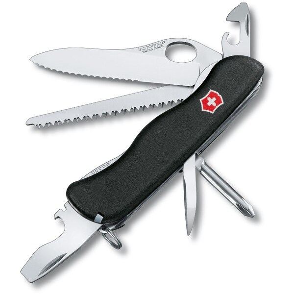 Swiss Army Brands 2024 Victorinox 54874 One-Hand Trekker Serrated Black 111Mm - VIC-0.8463.MW3-033-X1