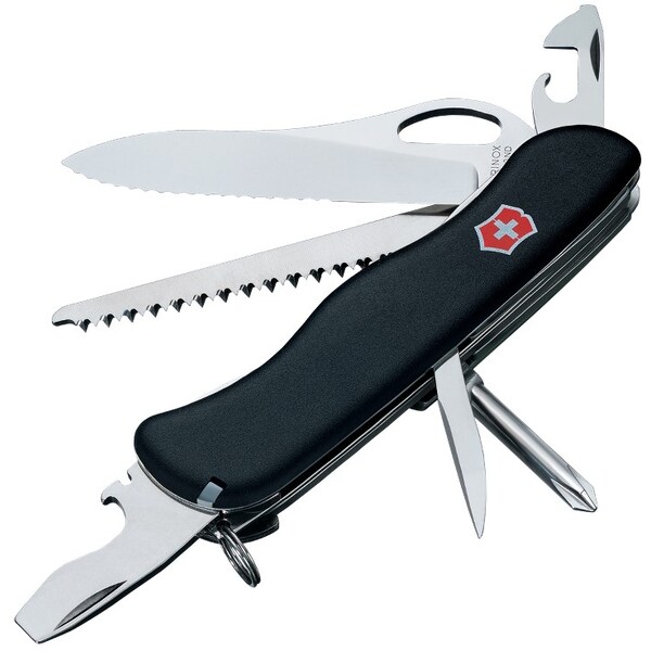 Swiss Army Brands 2024 Victorinox 54874 One-Hand Trekker Serrated Black 111Mm - VIC-0.8463.MW3-033-X1