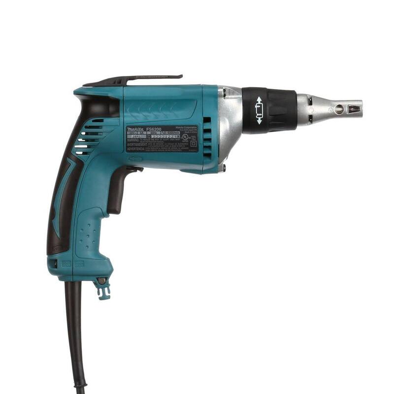 Atornillador de paneles de yeso Makita de 6 amperios, 6000 RPM, 1/4 de pulgada - FS6200