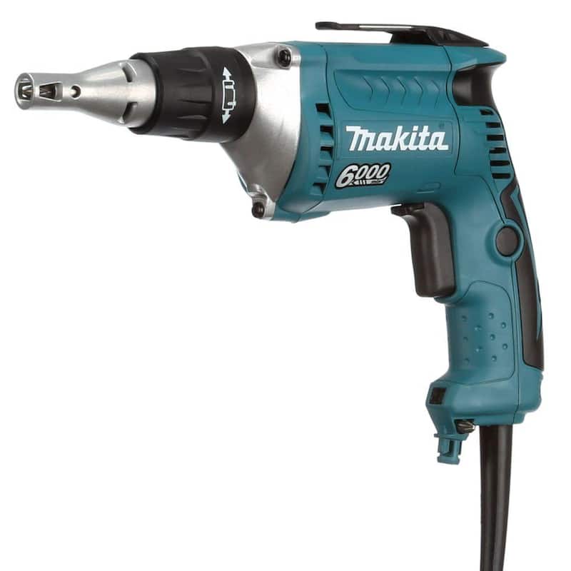 Atornillador de paneles de yeso Makita de 6 amperios, 6000 RPM, 1/4 de pulgada - FS6200