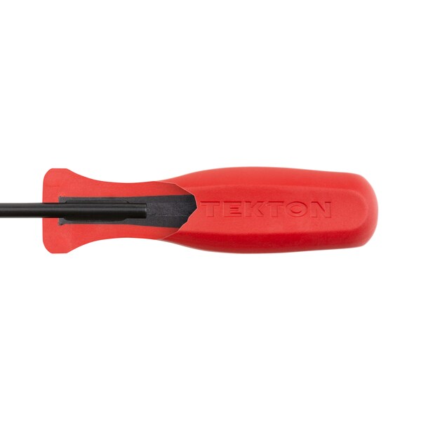 Tekton Long 3/16 Inch Slotted Hard Handle Screwdriver (Black Oxide Blade) - DSS14188