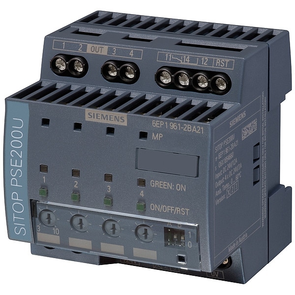 Siemens Electronic Diagnostic Module, 22/30V DC, 24V DC, 960W, 40A, DIN Rail - 6EP1961-2BA21