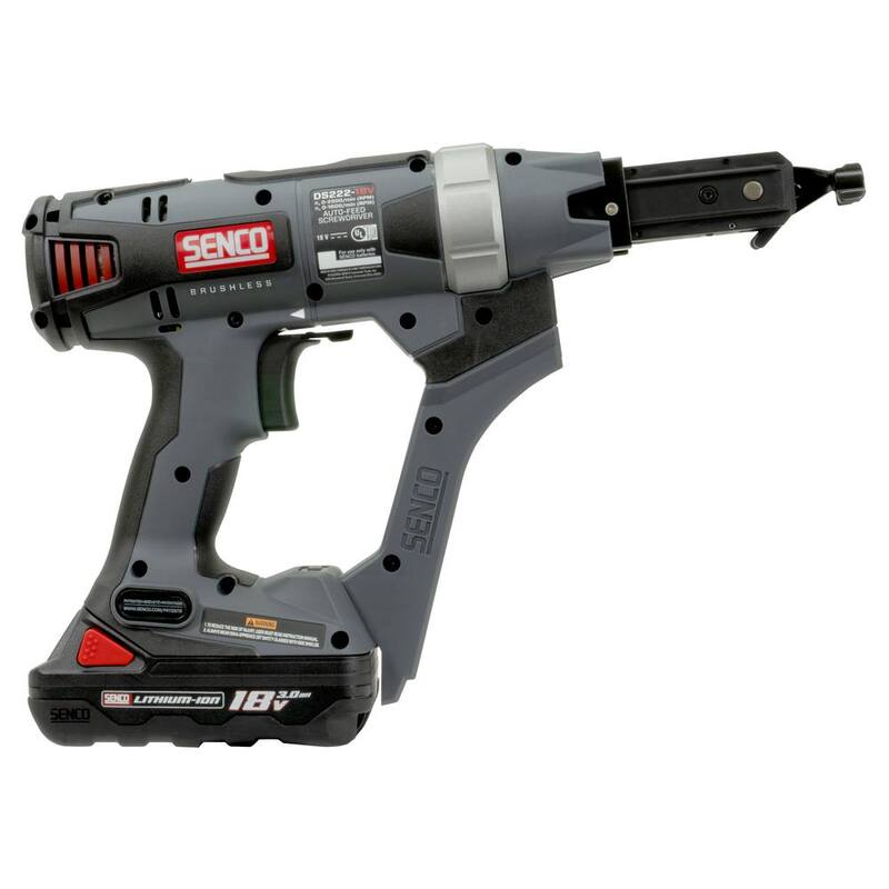 Senco Duraspin 18-Volt Lithium-Ion Brushless Cordless Auto-Feed Screw Gun con (2) Baterías 3Ah - 10B0001N