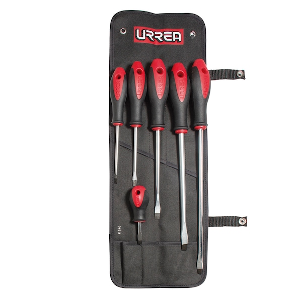 Urrea Bimaterial Screwdriver, Set of 6 Pieces Comb - 8600B