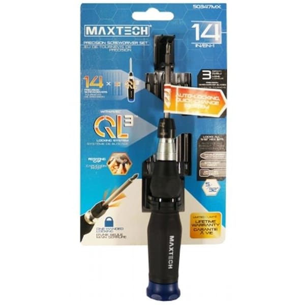 Maxtech Consumer Products Maxtech Consumer Products 50347MX Ql3 Precision Screwdriver Set - 50347MX