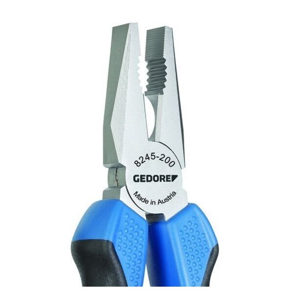 Gedore Combination Pliers, 7-7/8", Finish: Chrome plated - 8245-200 JC