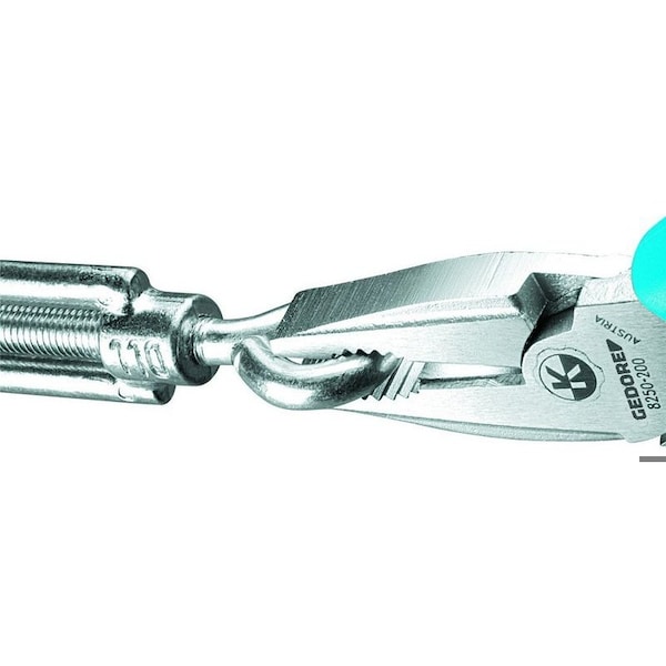 Gedore Power Combination Pliers, 7-7/8", Handle Type: Dipped, Non-Slip - 8250-200 TL