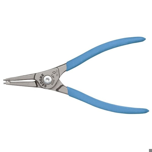 Gedore Ext. Circlip Pliers, Straight, 5/32"-3/8", Material: Chrome Vanadium Steel, Roller Bearing Steel - 8000 AE 0