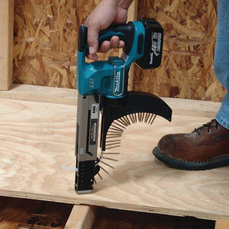 Atornillador inalámbrico de alimentación automática de tornillos Makita 18V LXT de 12 pulgadas con tecnología de ion de litio (solo herramienta) - XRF01Z