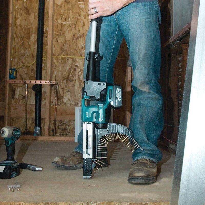 Atornillador inalámbrico de alimentación automática de tornillos Makita 18V LXT de 12 pulgadas con tecnología de ion de litio (solo herramienta) - XRF01Z