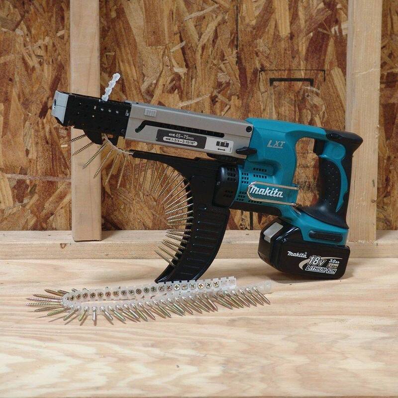Atornillador inalámbrico de alimentación automática de tornillos Makita 18V LXT de 12 pulgadas con tecnología de ion de litio (solo herramienta) - XRF01Z