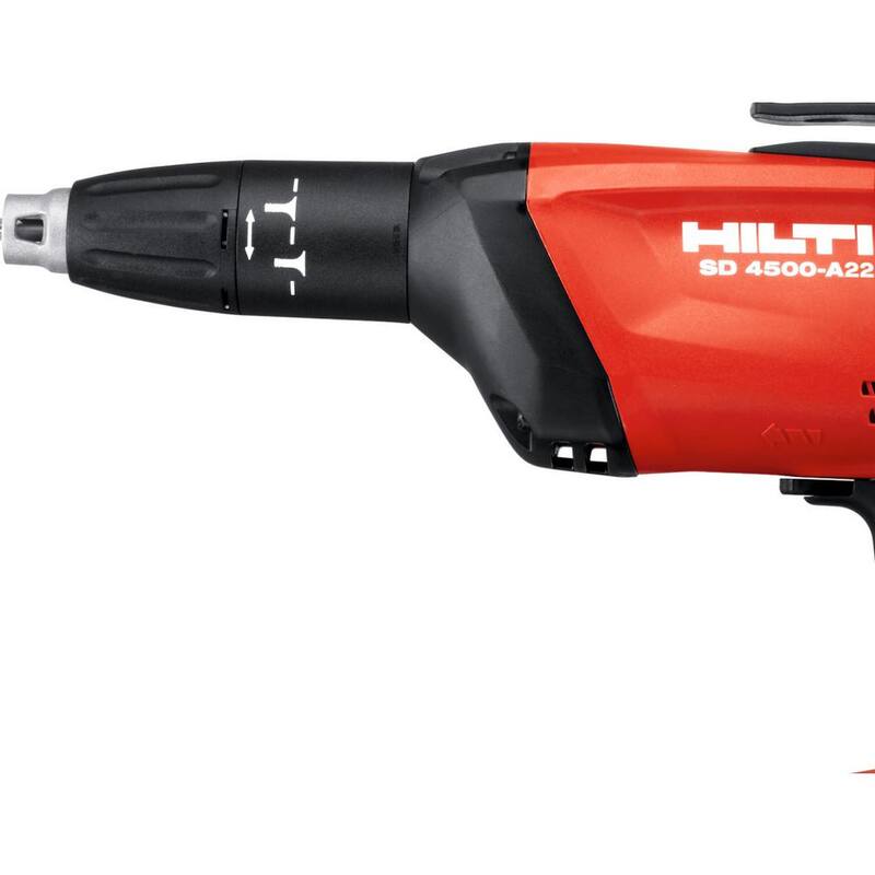 Atornillador de yeso inalámbrico de alta velocidad y compacto Hilti 22 Voltios de Iones de Litio con cuerpo de herramienta Hexagonal de 1/4 de pulgada - 2149759