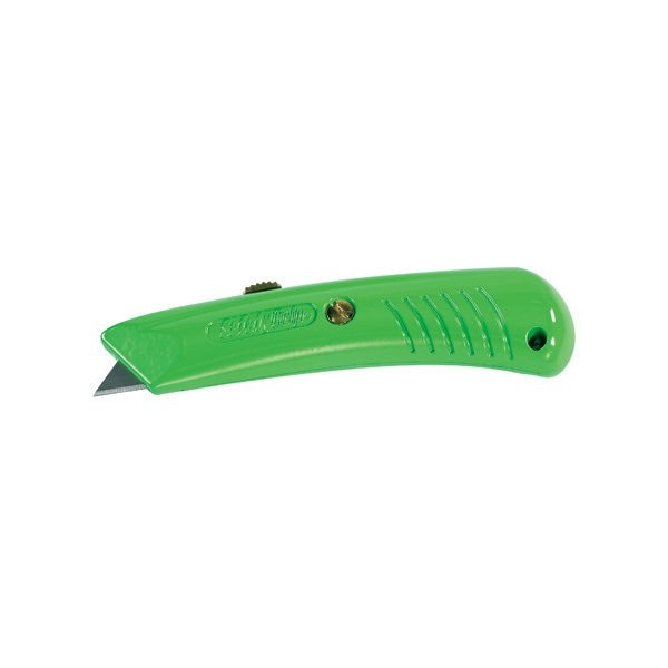 Bsc Preferred RSG-383 Safety Grip Utility Knife - Neon Green, 10PK - BUY04000440