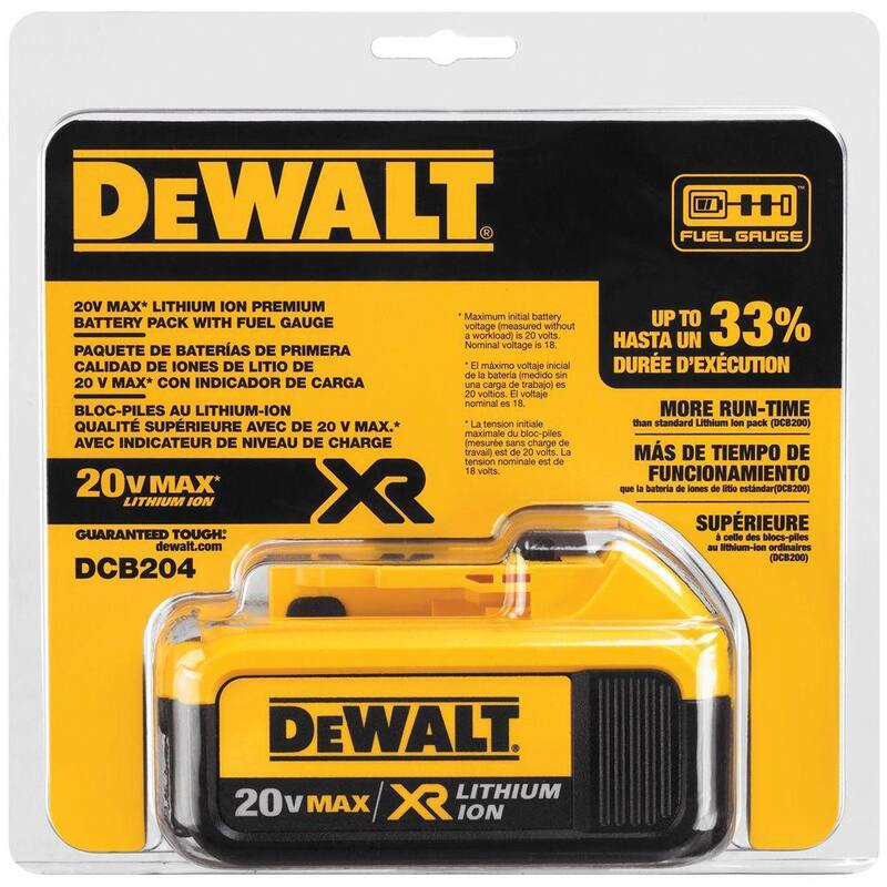 DEWALT 20V MAX Taladro inalámbrico sin escobillas para tablaroca y (1) Batería de iones de litio Premium de 20V MAX de 4.0Ah - DCF620Bw4b