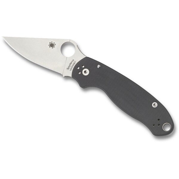 Spyderco 2024 Spyderco Para 3 G-10 Dark Gray Maxamet Plain - SPY-C223GPDGY