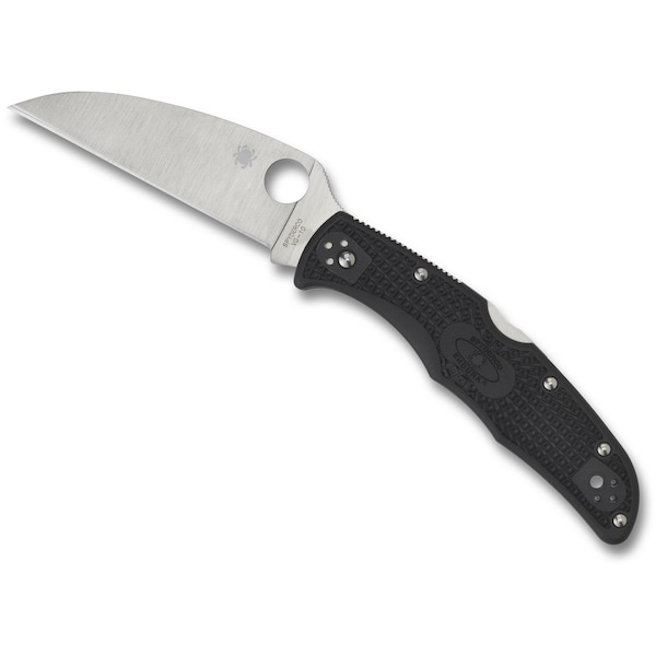 Spyderco 2024 Spyderco Endura 4 Lightweight Black Wharncliffe Plain - SPY-C10FPWCBK