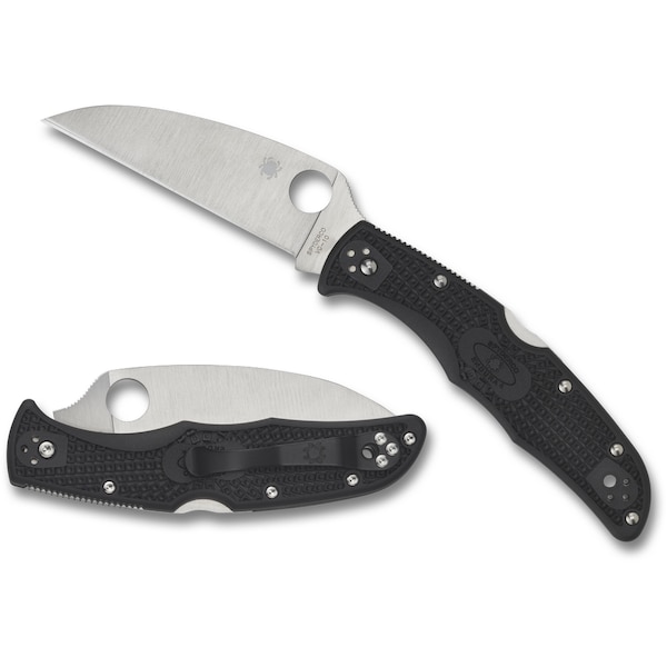 Spyderco 2024 Spyderco Endura 4 Lightweight Black Wharncliffe Plain - SPY-C10FPWCBK