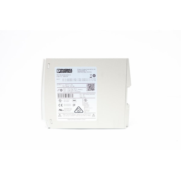 Phoenix Contact Power Supply, 400 to 500V AC, 24V DC, 240/360W, 10A, DIN Rail - TRIO-PS-2G/3AC/24DC/10