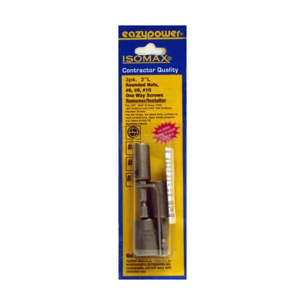 Eazypower 88241 Get It Out One Way/Rounded Screw Removers, 6, 8, 10 - 88241
