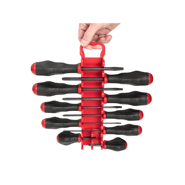 Tekton High-Torque Black Oxide Blade Screwdriver Set, 16-Piece (#0-#3, 1/8-5/16 in.) with Holder - DRV41504