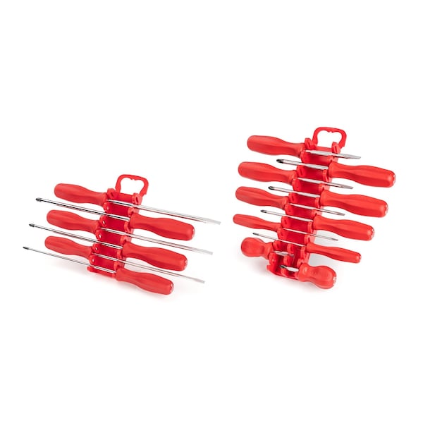 Tekton Hard Handle Screwdriver Set, 16-Piece (#0-#3, 1/8-5/16 in.) with Holder - DRV42504