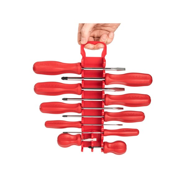 Tekton Hard Handle Screwdriver Set, 16-Piece (#0-#3, 1/8-5/16 in.) with Holder - DRV42504