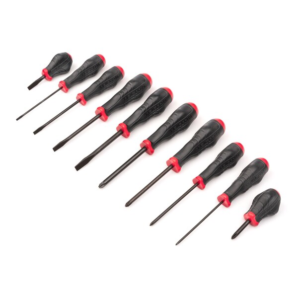 Tekton High-Torque Black Oxide Blade Screwdriver Set, 10-Piece (#0-#3, 1/8-5/16 in.) - DRV41231