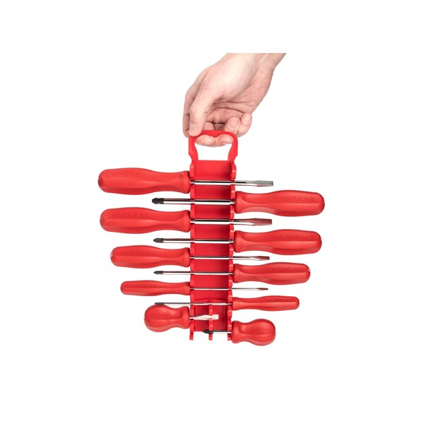 Tekton Hard Handle Screwdriver Set, 10-Piece (#0-#3, 1/8-5/16 in.) with Holder - DRV42021