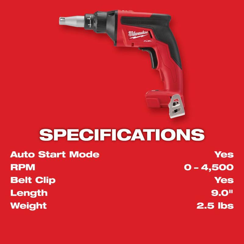 Milwaukee M18 FUEL 18V Kit de pistola eléctrica para tablaroca inalámbrica sin escobillas de litio con amoladora sin escobillas - 2866-22-2888-20