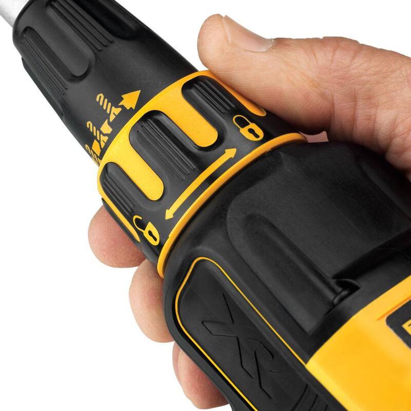 DEWALT 20V MAX XR Atornillador inalámbrico de paneles de yeso sin escobillas y kit de inicio de batería compacta 20V MAX POWERSTACK - DCF620BWP034C