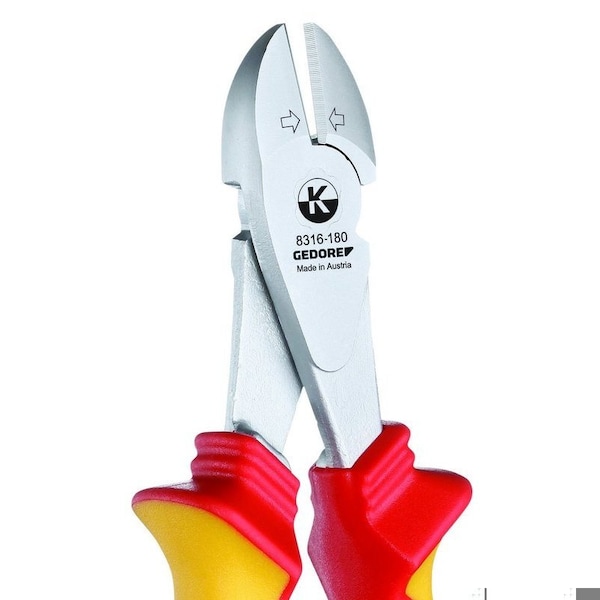Gedore Insulated Power Diagonal Cutter, 7" - VDE 8316-180 H