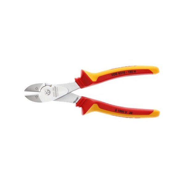 Gedore Insulated Power Diagonal Cutter, 7" - VDE 8316-180 H