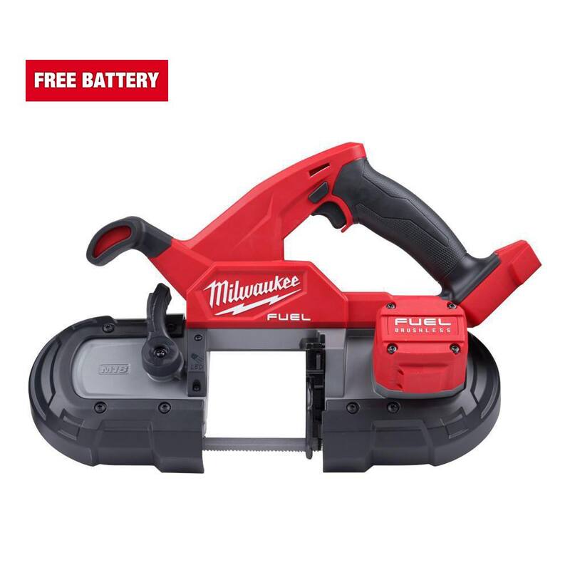 Milwaukee M18 FUEL Sierra de Cinta Compacta Inalámbrica Brushless de Iones de Litio de 18V (Herramienta Solamente) - 2829-20